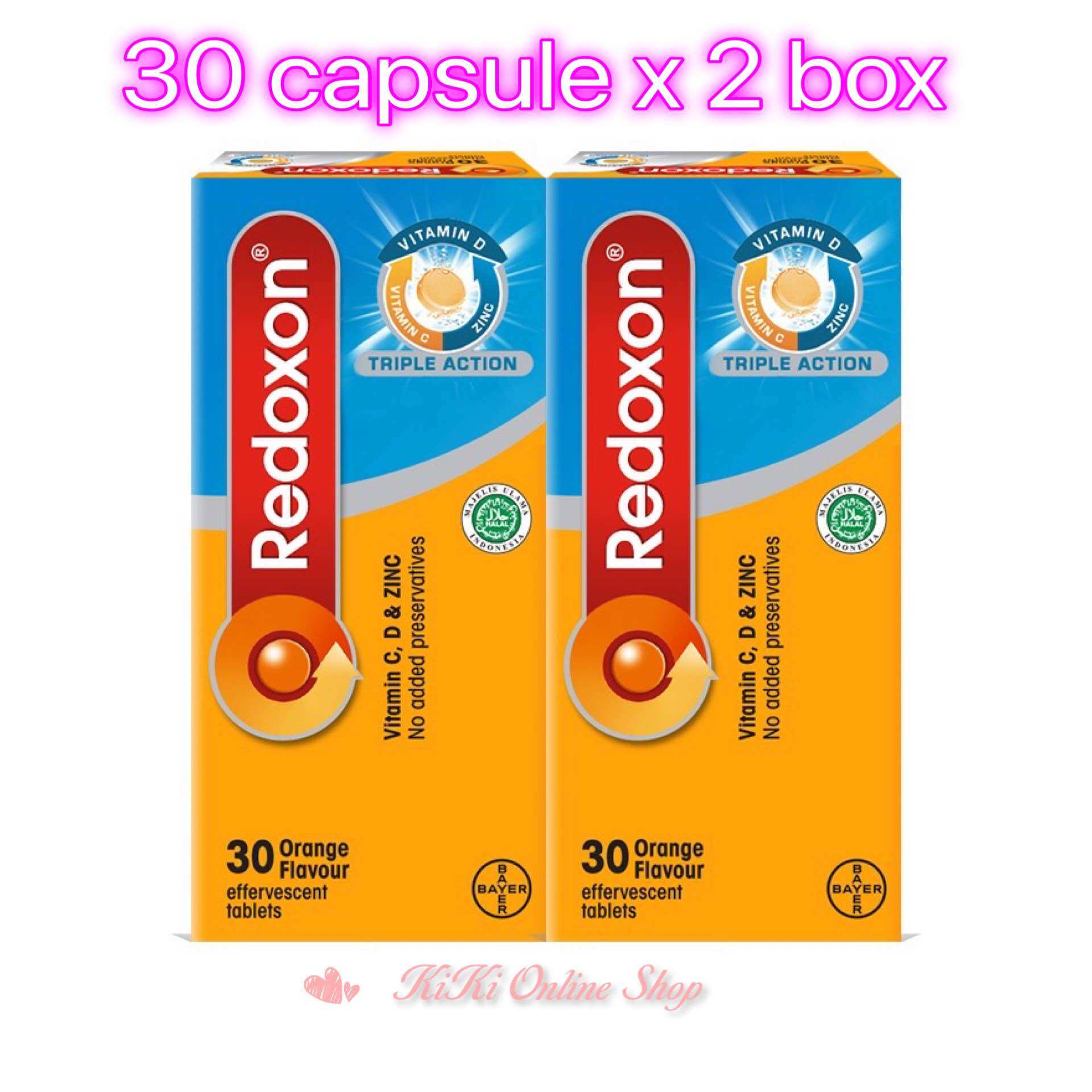 Redoxon Triple Action Vitamin C, D & Zinc Effervescent Orange 2X30’S ...