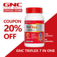 GNC TriFlex Support Joint Cartilage Support Healthy Joint Function 7 In 1 Glucosamine Chondroitin MSM Curcuma Longa Calcium Citrate Sodium Hyaluronate VD3  160 Capslue