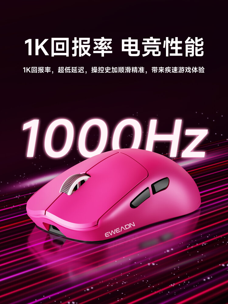 Eweadn X23 Wireless Mouse Office Gaming Lightweight Mobile Computer Macro Three Mode Bluetooth Mouse Optical Resolution 12000dpi. 