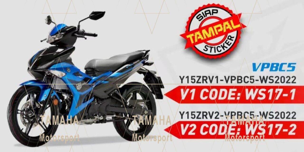 YAMAHA Y15 Y15zr V1 V2 2022 (original design) Malaysia version hijau ...