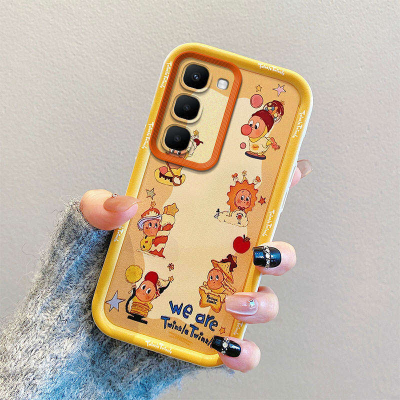 infinix Hot 70 Case For infinix Hot 70【The latest silicone soft case cartoon cute female boy camera protection phone case cover】