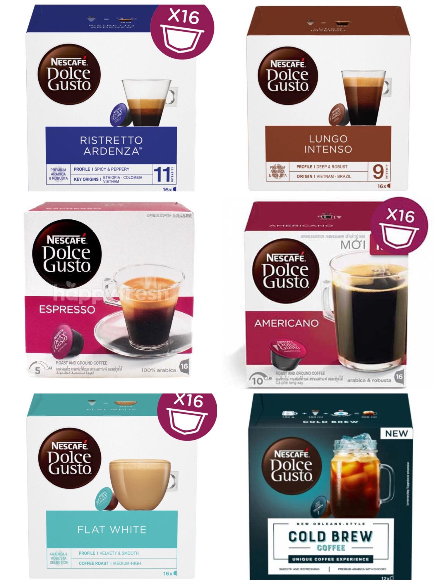 Nescafe Dolce Gusto Capsule - Gift Pack - 6 Capsule | Lazada