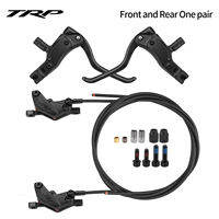 Trp xe đạp leo núi bốn Piston đĩa dầu núi xuống dốc Phanh dầu dọc xi lanh Youtube off-road chia nội bộ hệ thống dây điện phanh đĩa thủy lực phía trước xẻ 1000/Phía sau 2000mm ẩn đường ống dẫn (TRP-HD-EU830)