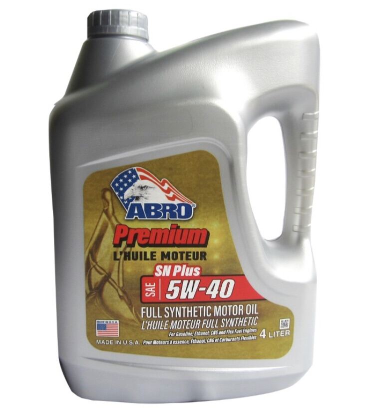 Abro Premium Full Synthetic Oil 5W-40 SN PLUS 4Litre -MADE IN USA | Lazada