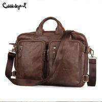 Cobbler Legend Mens leather briefcase computer briefcase large capacity handbag business bag