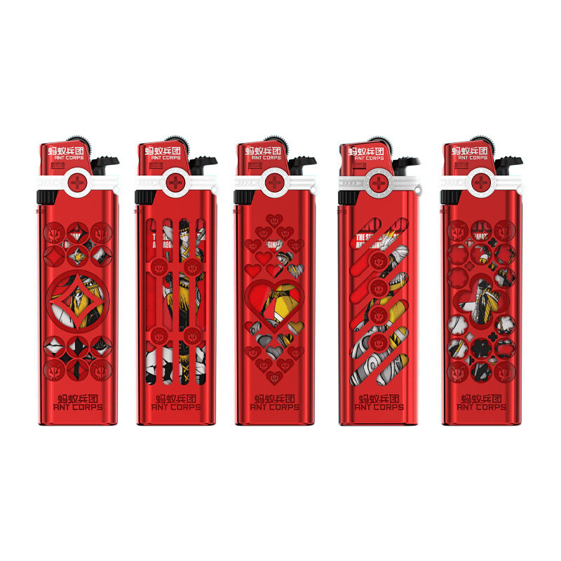AC6T Red Ant Soft Flame Metal Lighter (Random). 