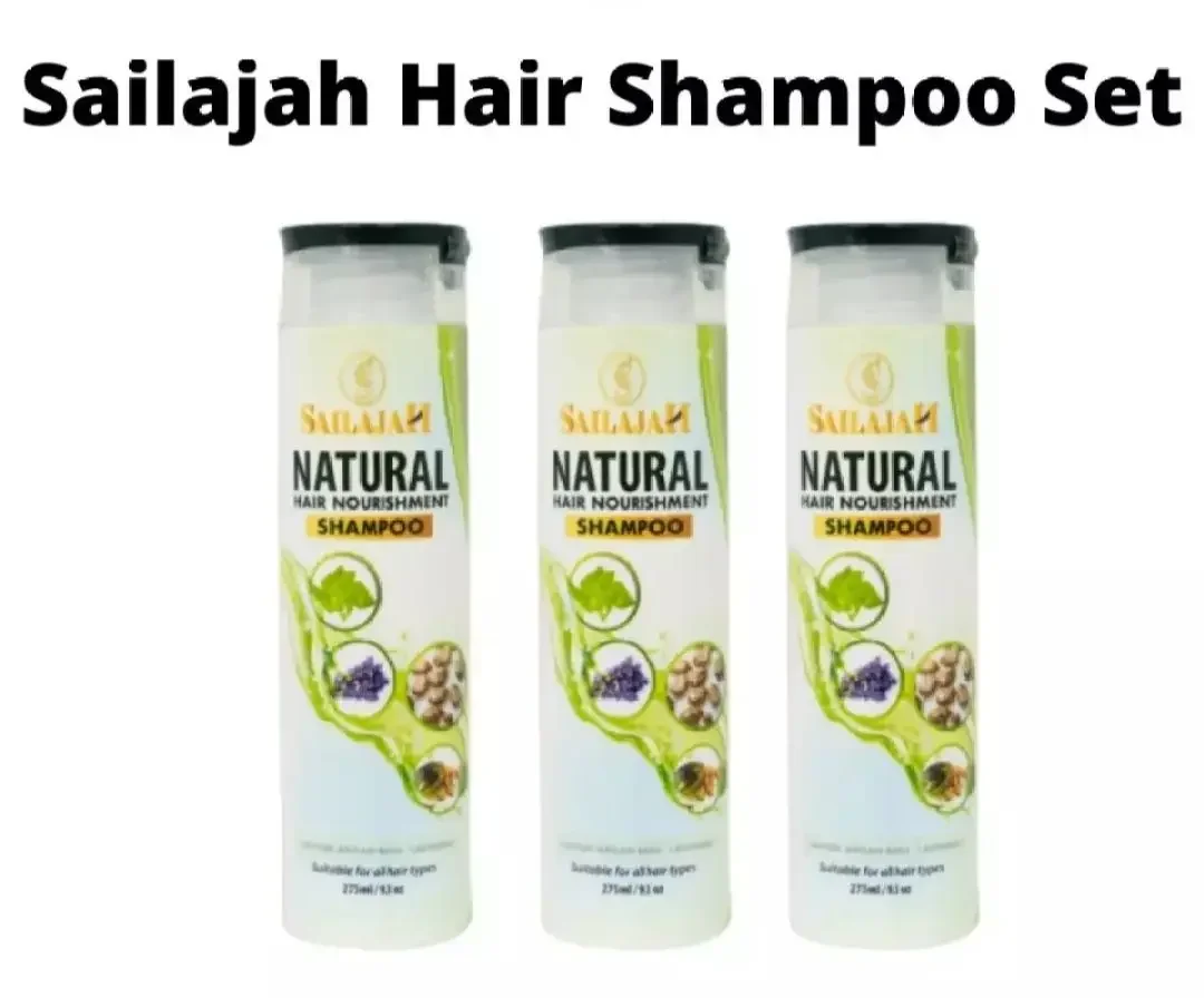 Sailajah Natural Hair Nourishment Shampoo (275ml) x3 + free gift 🎁