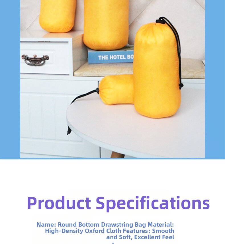 Large Capacity Drawstring Storage Bag, Round Bottom Dustproof Moisture Proof Pouch For Clothes Toys Blankets
_voghion.com