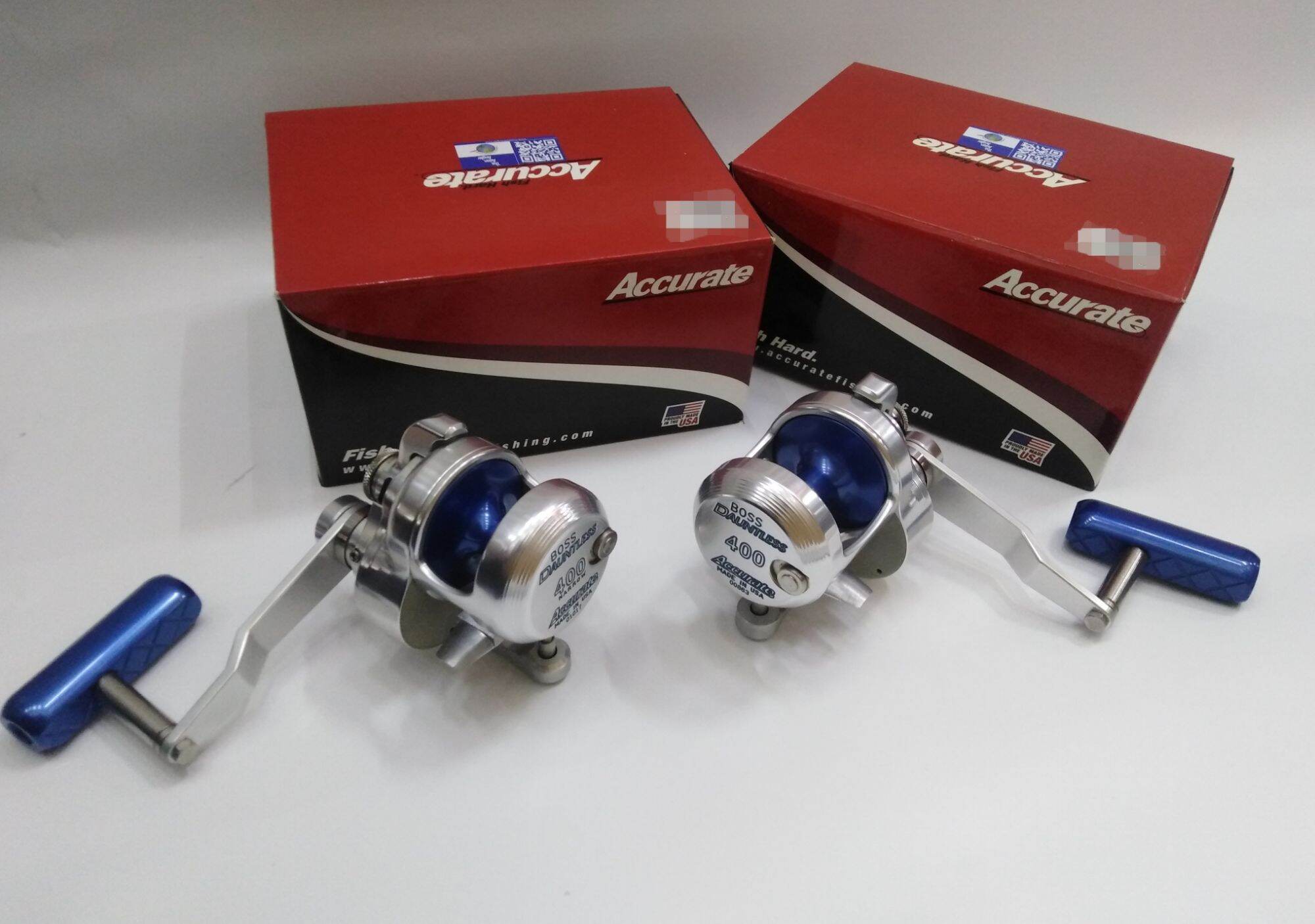 ACCURATE DAUNTLESS 400 NARROW / 400L (2 SPEED) TWIN DRAG BC REEL