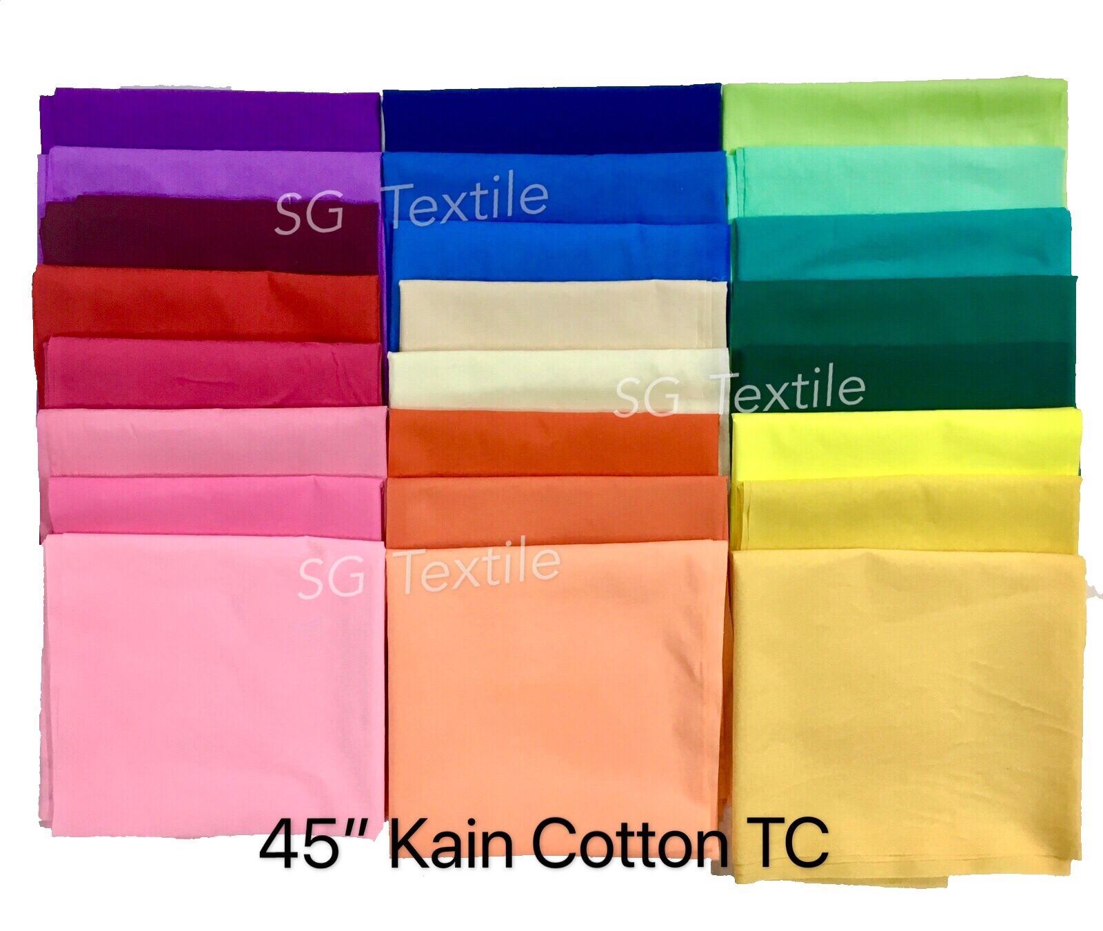 Kain Cotton TC Bidang 45