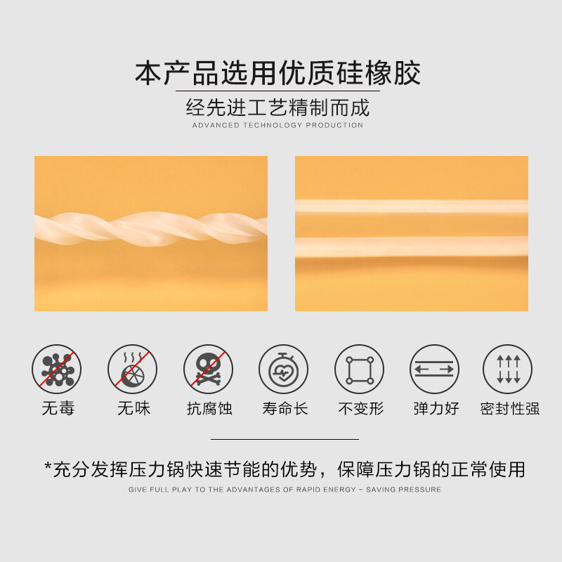 Original ZhenNeng Stainless Steel Pressure Cooker Silicone Rubber Ring High Pressure Cooker Sealing Ring 20/24/26CM Leather Ring. 