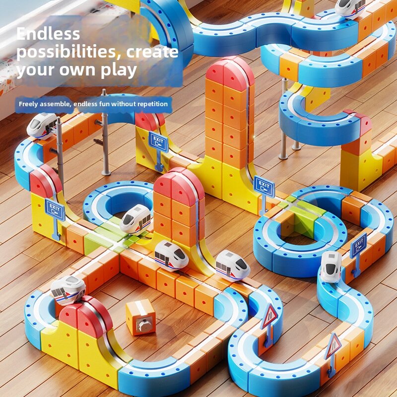 BONINGYU | Magnetic Building Train Toy Harga 105 Ringgit*Penghantaran Percuma