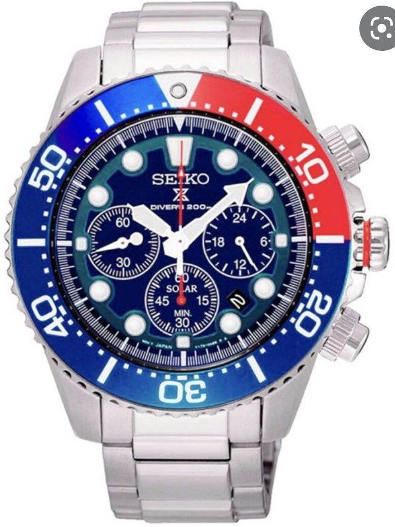 Seiko ssc019 clearance solar dive chronograph