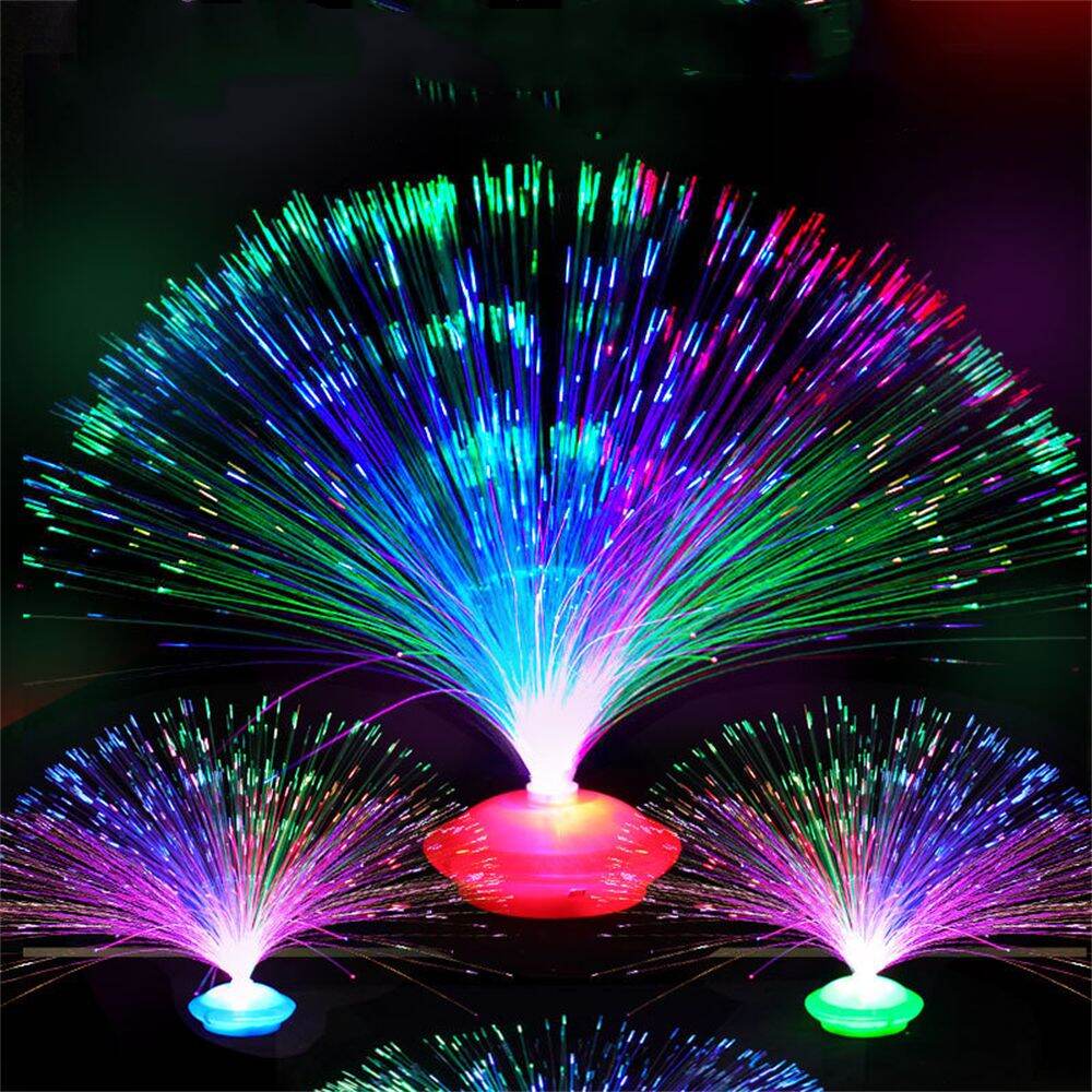 Flashing Home Decor Nighting Lighting Lamps Night Lamp LED Fiber Optic Light Christmas Decoration Multicolor