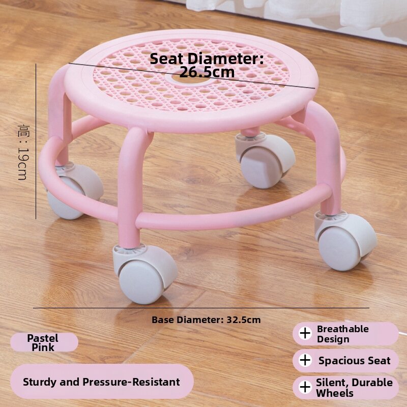 Huaersi | Multi-functional Walking Trainer Stool for Toddlers with Casters Soft Seat