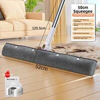 Joybos | Dual-purpose Floor Sweeping and Water Scraper Hair Removal Bathroom Utility Dual-use Floor Squeegee