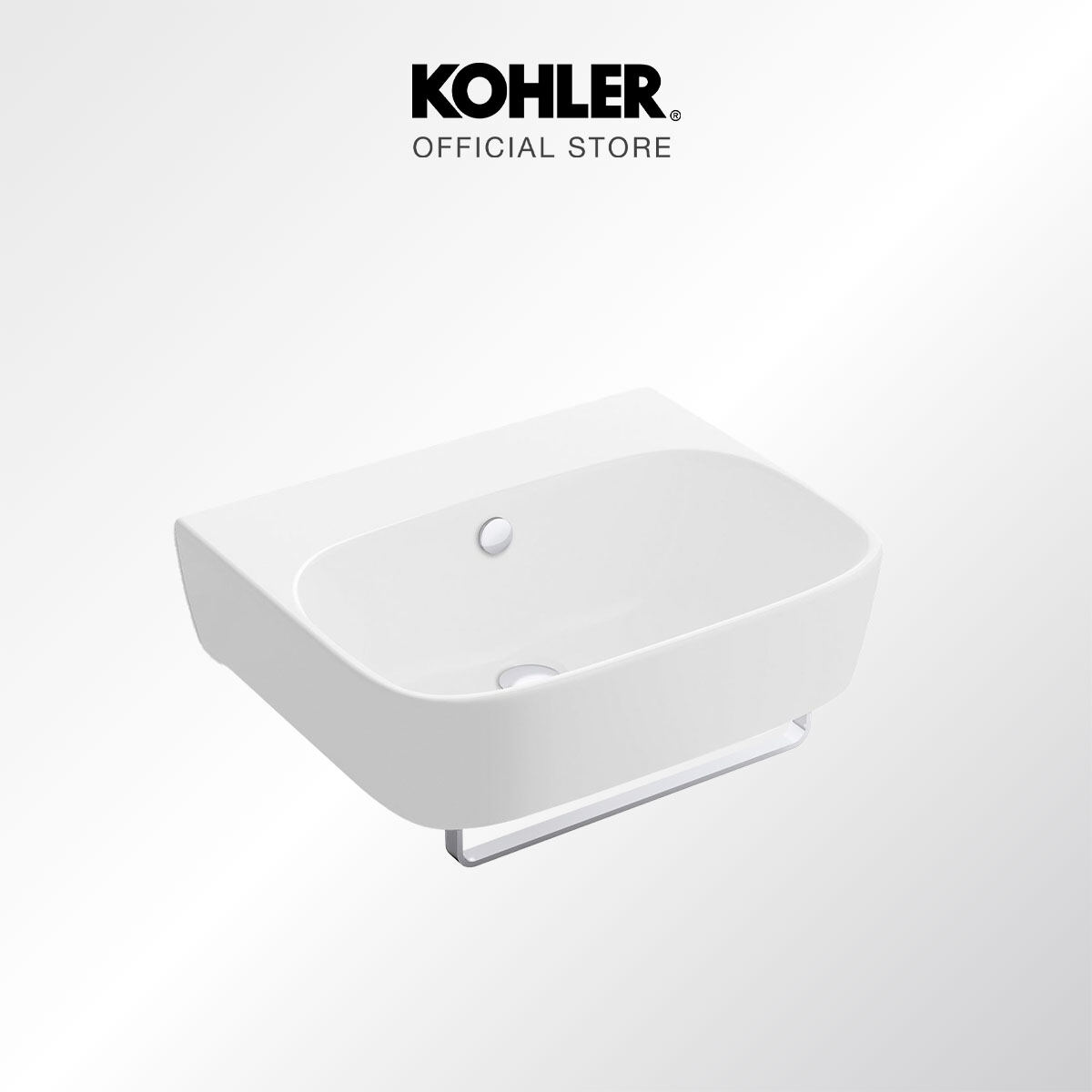 KOHLER Modern Life Wall Hung Lav W/Towel Bar, K-77769K-1-0