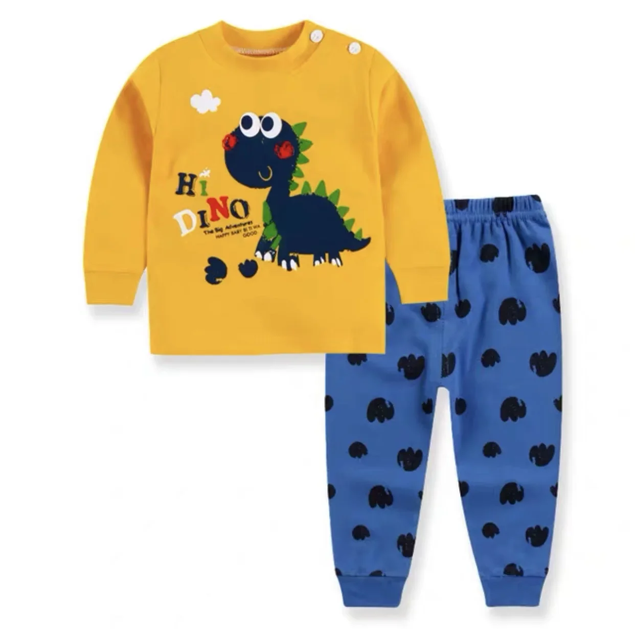 Baby boy dinosaur sleepwear pyjamas clothes set / baju tidur kanak kanak