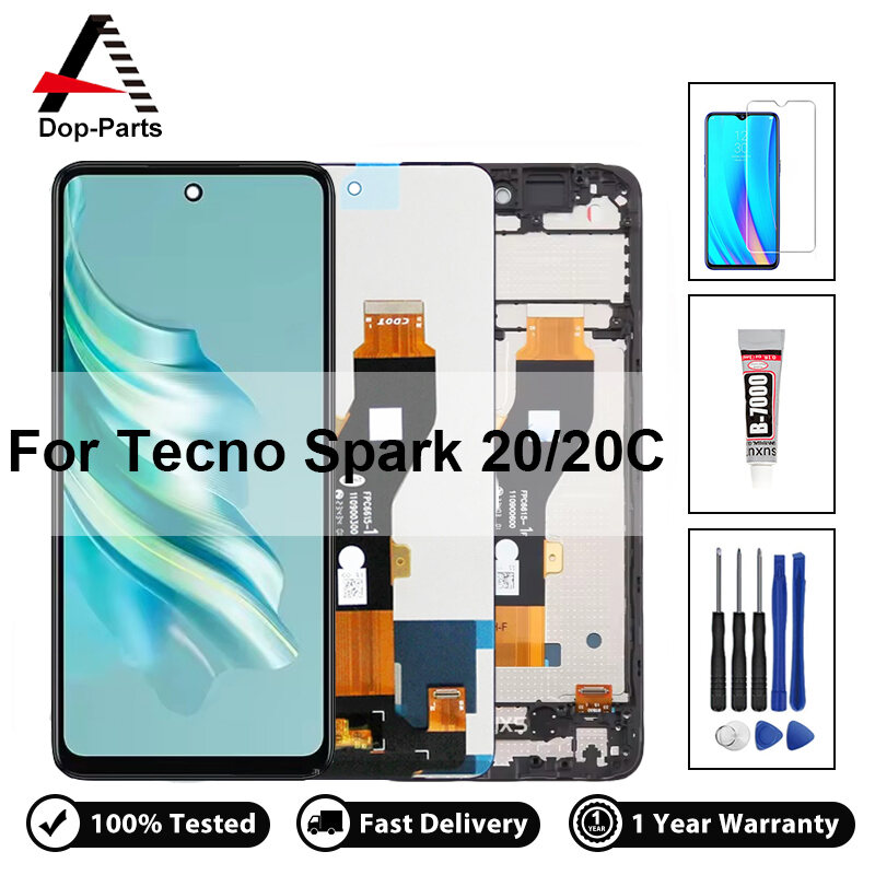 Màn hình LCD chất lượng cao cho Infinix Tecno Spark Go 2024 Spark 20 20C Itel P55+ P663LN Hiển thị m