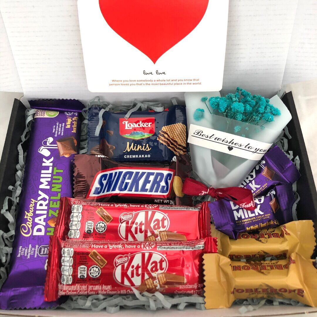 PERCUMA LED LIGHT Chocolate Gift box Hadiah Kotak Coklat Box for Birthday Anniversary Graduation Valentine 巧克力礼盒 惊喜