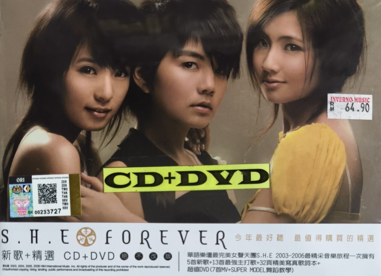 S.H.E - Forever 新歌+精选(台湾进口版CD+DVD) Taiwan Import Edition