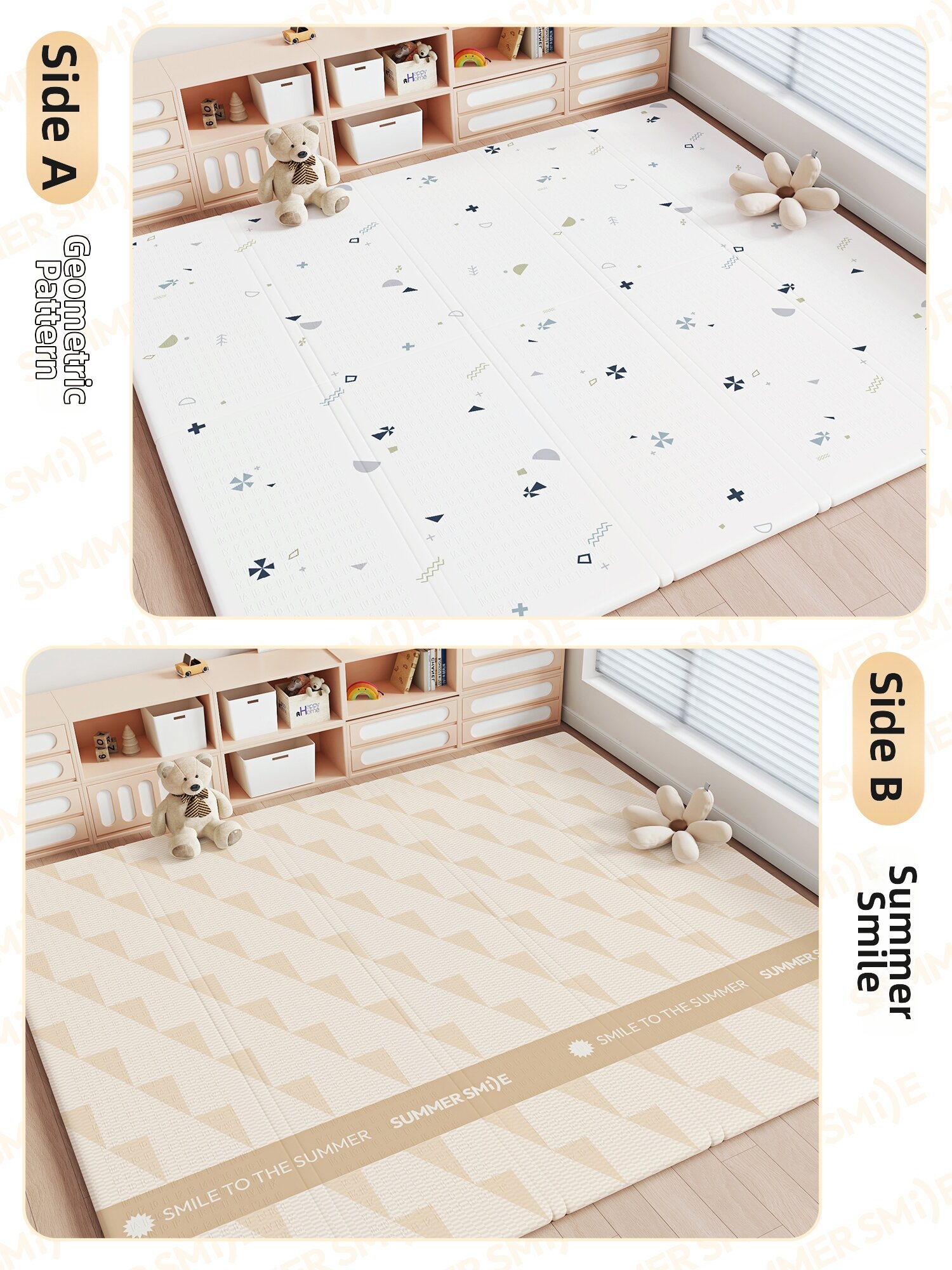 Non-toxic Foldable XPE Baby Crawl Pad