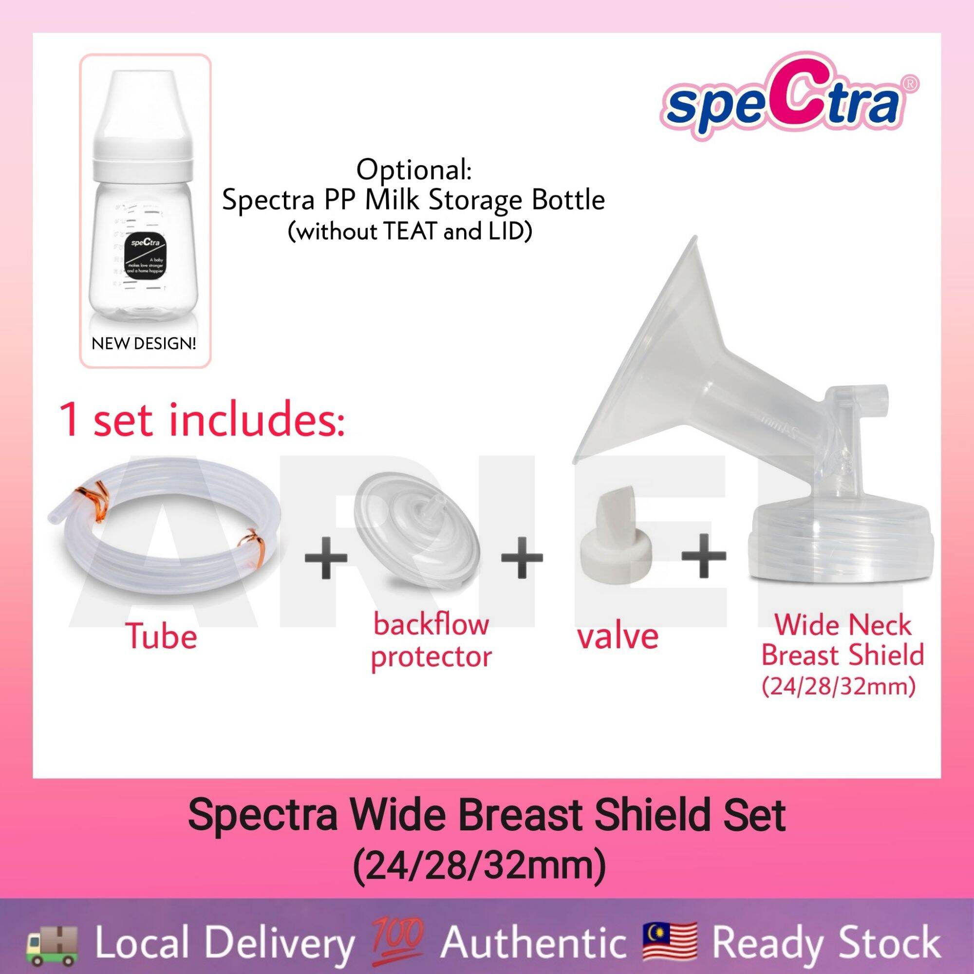 Breast Pump Part Set Breastshield Tube Replacement Fits Pregnancy