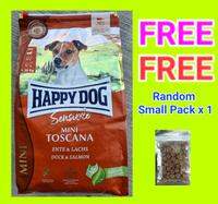 Exp:2027 May 4kg Happy Dog Mini Toscana Duck & Salmon Happydog Sensible Ireland Salmon Africa Ostrich Neuseeland Lamb Canada India 10kg 11kg 12.5kg