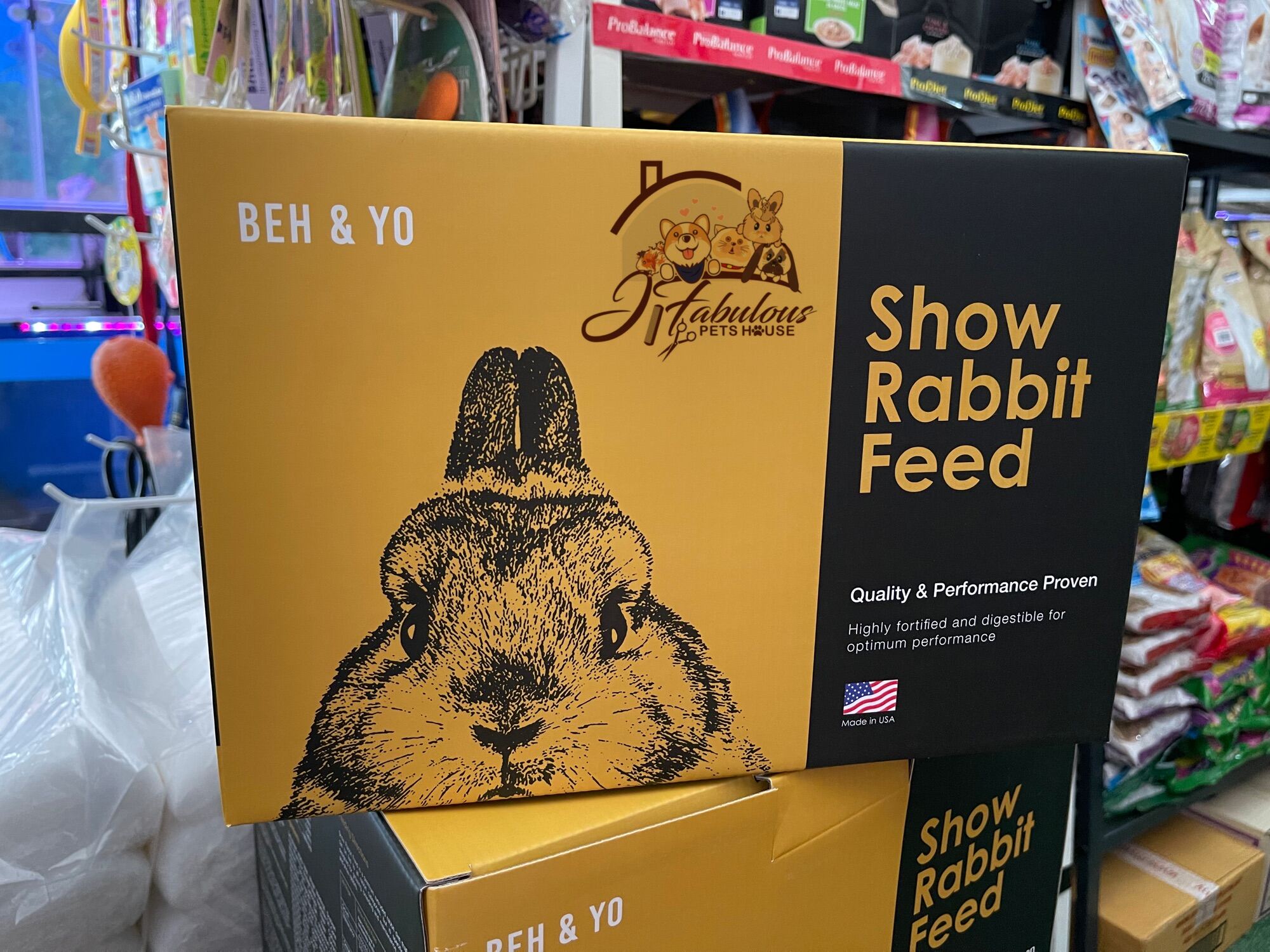 Beh & yo sales show rabbit feed