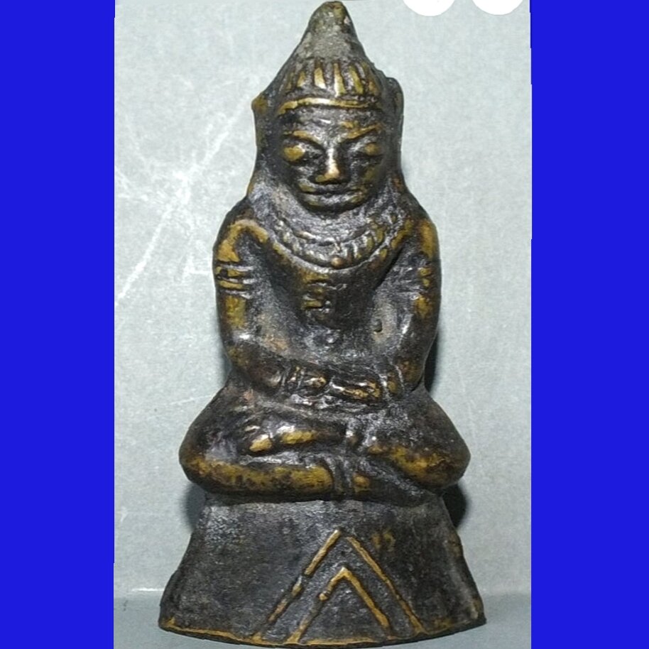 LOOKOM PHRA LP MHOON RARE OLD THAI BUDDHA AMULET PENDANT MAGIC ANCIENT IDOL#11 