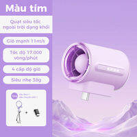 Aecooly tàn điện thoại di động C mạnh mẽ tốc độ cao 17000 RPM Quạt USB Tương thích với máy tính bảng hoạt động toàn bộ USB C di động mini 4 tốc độ