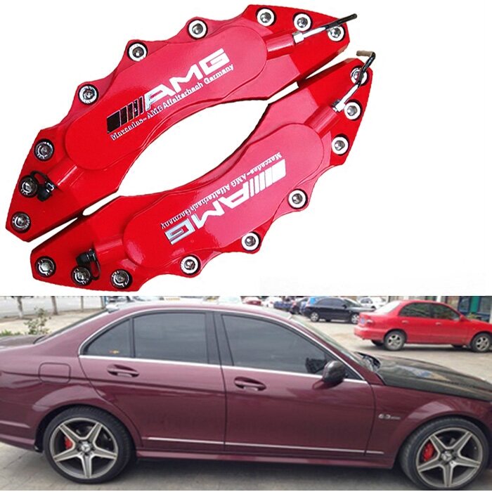 mercedes red brake caliper covers