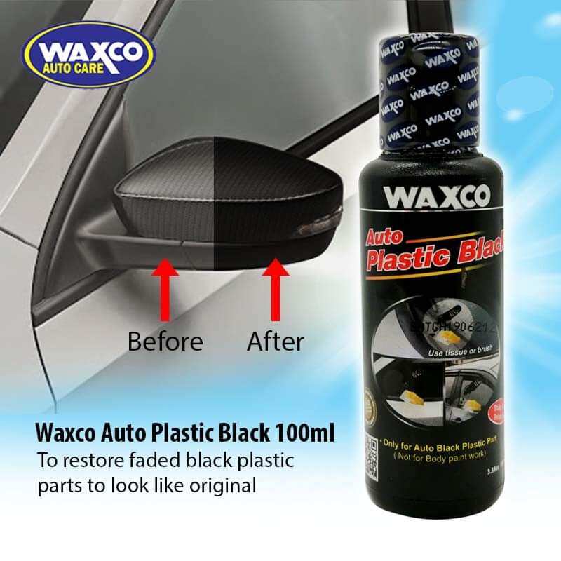 WAXCO BLACK Auto Plastic Colour Restorer car rubber color restore car