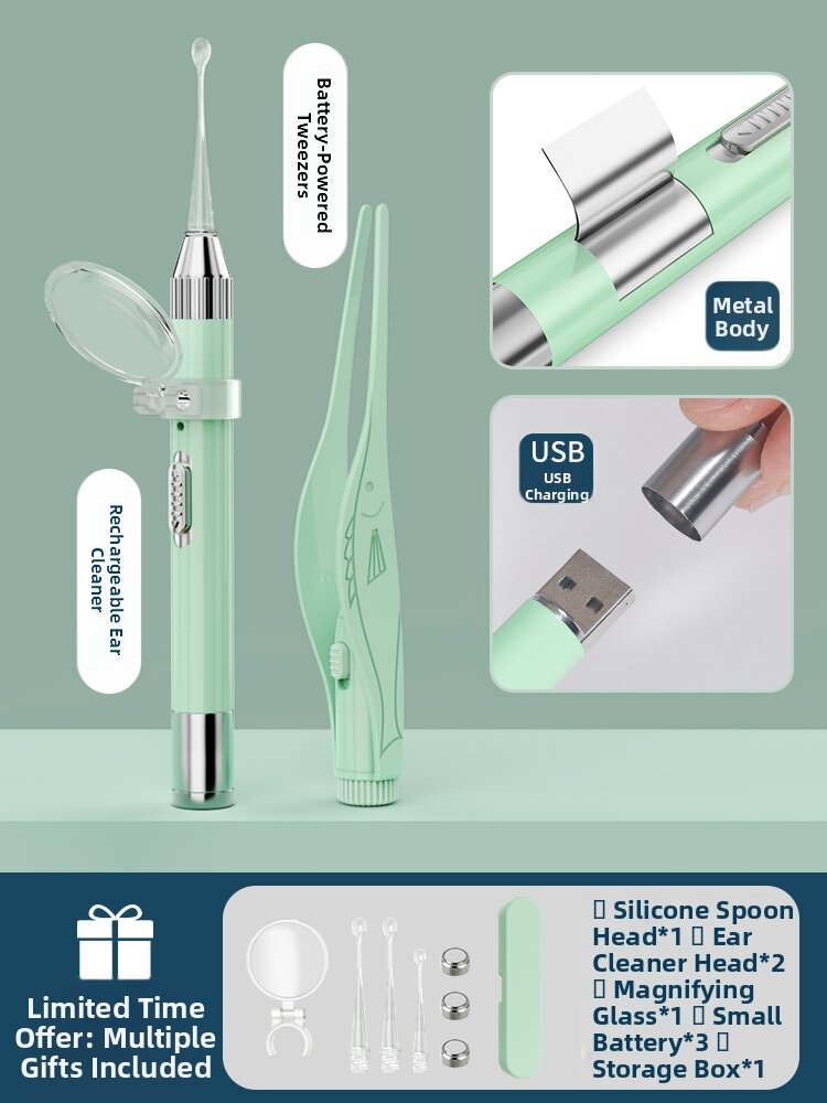 KEKESHANGJIA | Illuminated Ear Wax Cleaner Tool for Kids