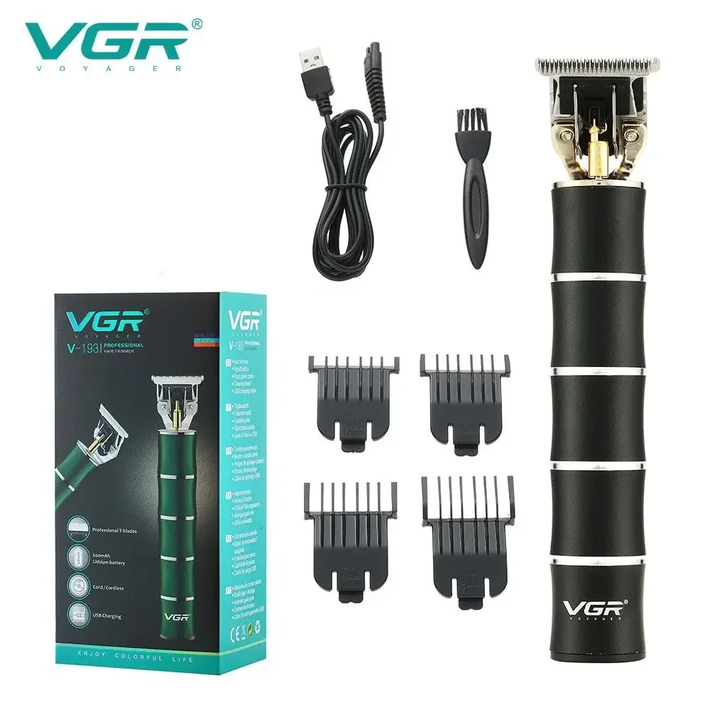 [Brand New] ORIGINAL VGR V-193 Electric Hair Clipper Rechargeable USB Port 4 Limit Combs