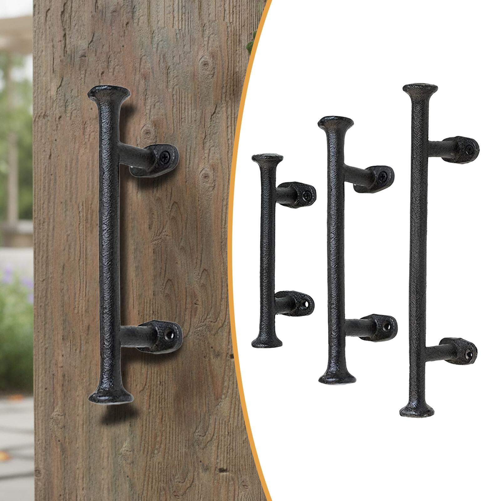 Cast Iron Gate Handle, Decorative, Versatile Rustic Easy to Install Creative Sturdy Durability Barn Door Pull Heavy Duty