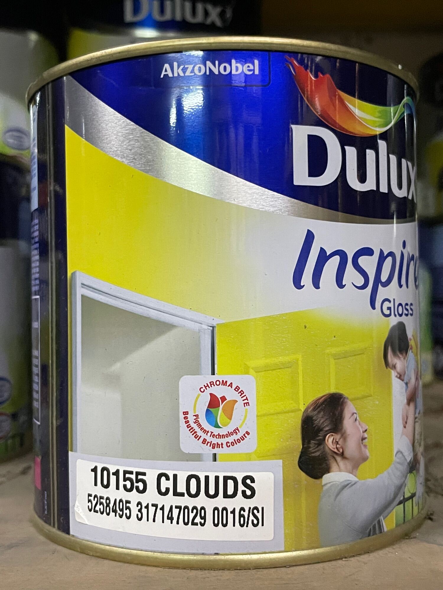 100 Original ICI Dulux Inspire Gloss Paint For Wood Metal(Cat Minyak