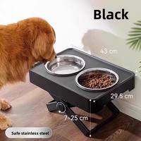 hipidog | Stainless Steel Dog Bowl Stand Large Dogs Feeding Tray Anti-Flip Elevated Platform Pet Dishes Eating Table Dog Supplies
