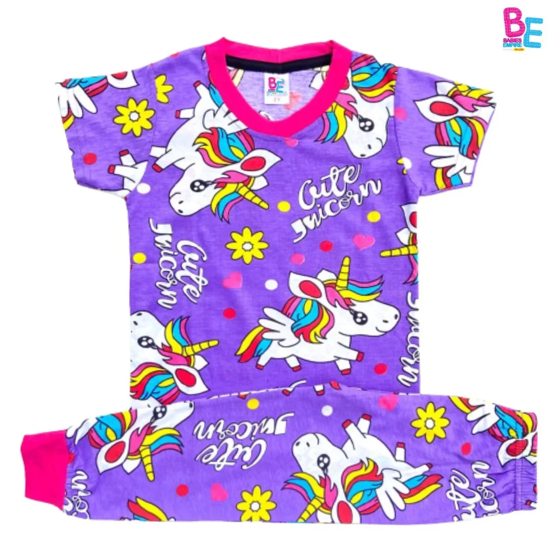 Kids Pyjamas Unicorm Baby Kids Big Size Unisex Boys Girl Baju Tidur Budak Sleepwear Sleepsuit
