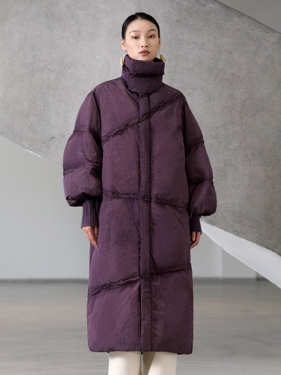 Vintage Retro Lantern Sleeve Thickened Long Coat Harga  1,024 Ringgit*Penghantaran Percuma