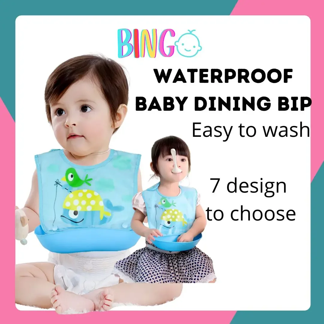 Waterproof Baby Dining Bip Easy to wash