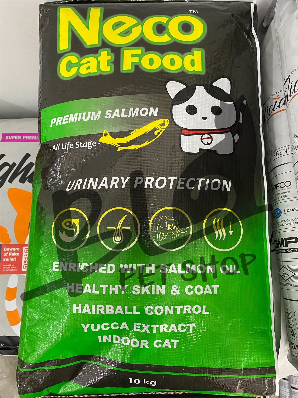 NECO Cat Food SALMON 10KG (INDOOR & URINARY CARE) / Makanan Kucing 10KG