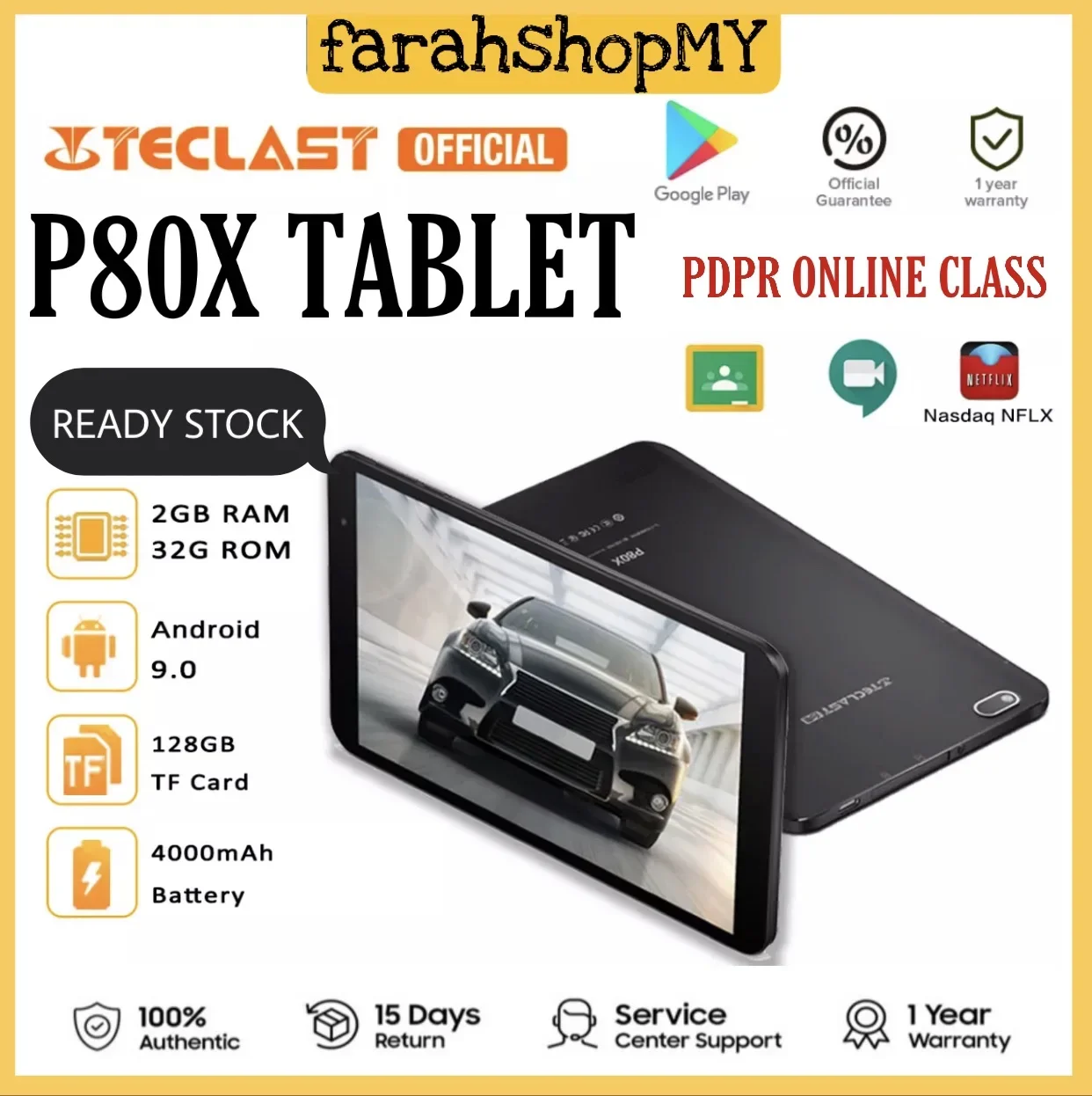 [Authorized Dealer] Teclast P80X 8.0inch 4G Tablet Android 9.0 Dual Camera