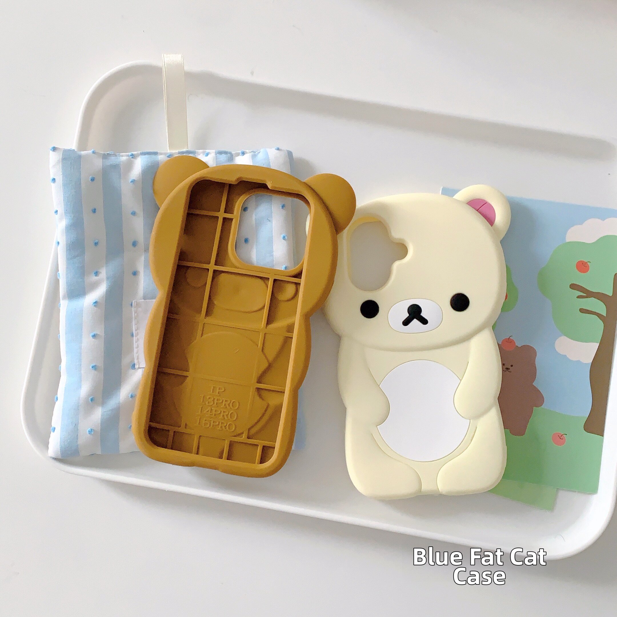 Cute Bear Silicone Phone Case For Iphone Protective Cover_voghion.com