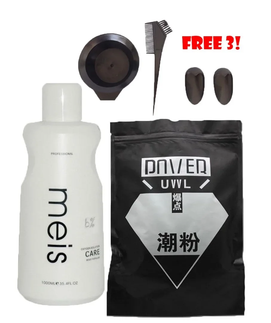 Bleaching Powder and Meis Peroxide 6% And free GIF