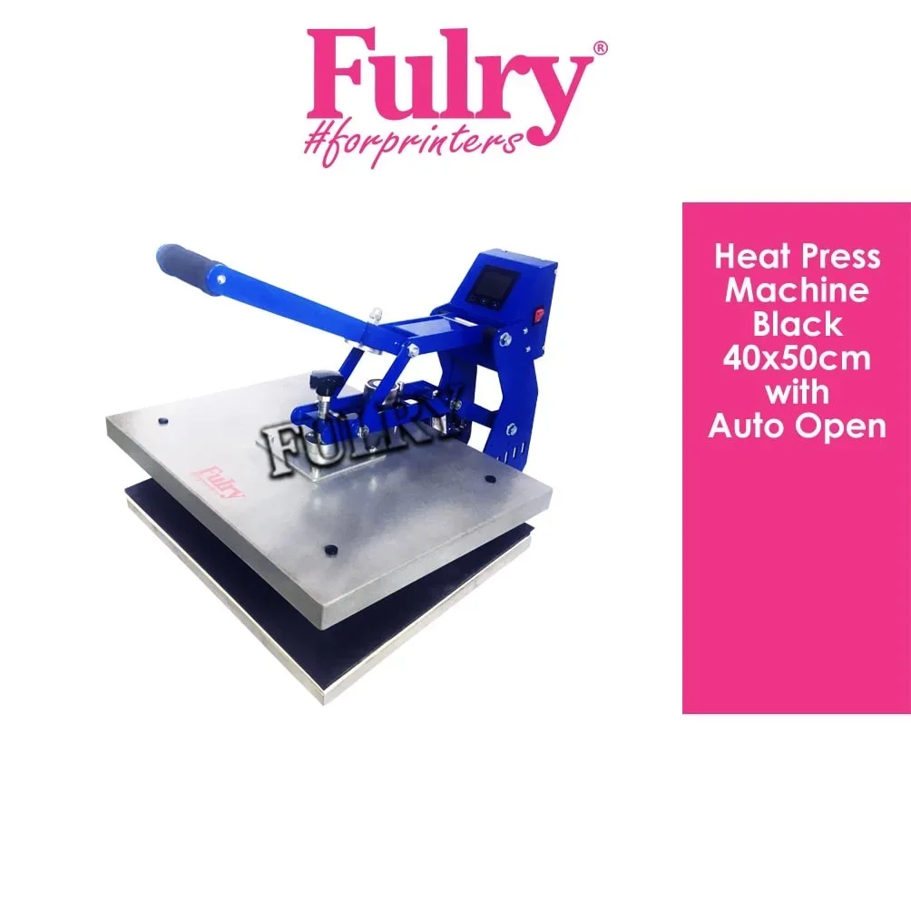 Heat Press Machine 40x50cm Auto Open (Black/Blue) Sarawak