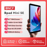 BNCF Bpad Mini SE 8.7 inch 90Hz Android 15 Tablet Max 16GB(4+12) RAM 64/128GB ROM Unisoc T615 Octa-core 5500mAh Battery Dual 4G LTE Tablet