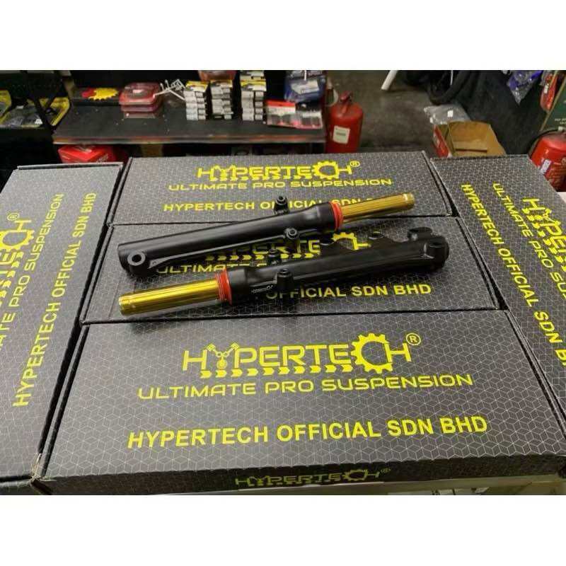 Y16ZR V2 ABS FRONT FORK LAY HYPERTECH STD CUTTING LOWERED 1.5 INCH ULTIMATE X PRO BATANG GOLD 1.5 INCI FORK LAY DEPAN LC155 EXCITER 155 FORK LAY RENDAH. 