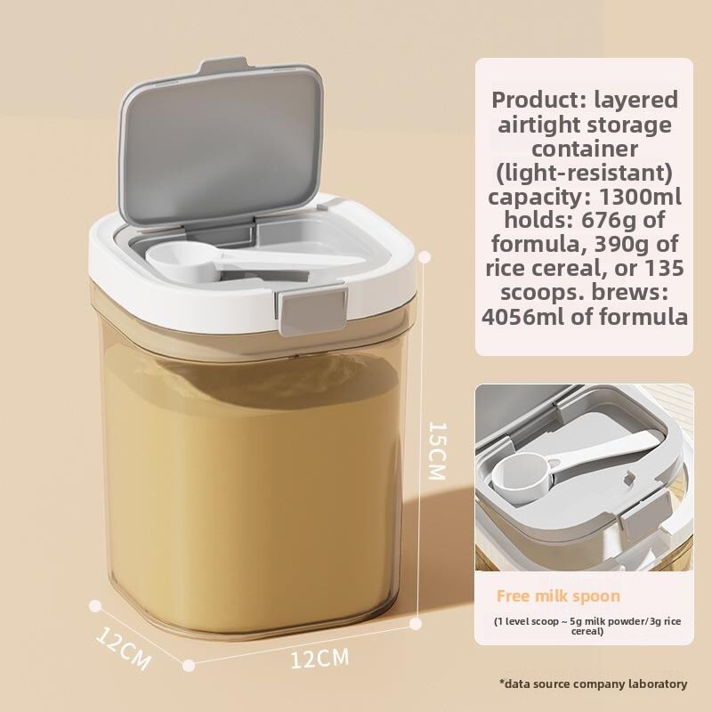Besee | Light-Proof Airtight Moisture-Proof Food Storage Container Powder Dispenser