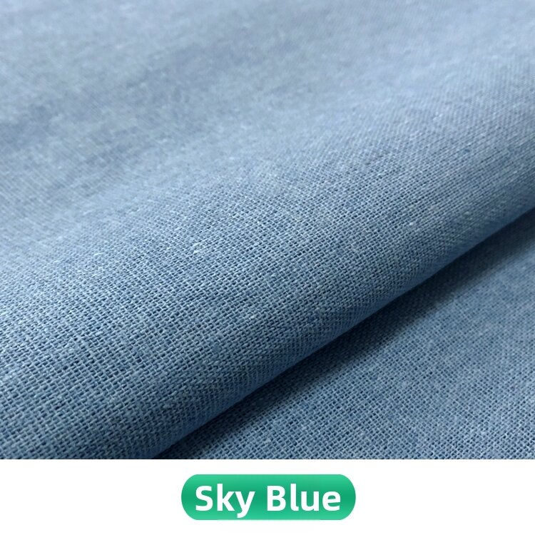 Solid Color Thickened Linen Fabric